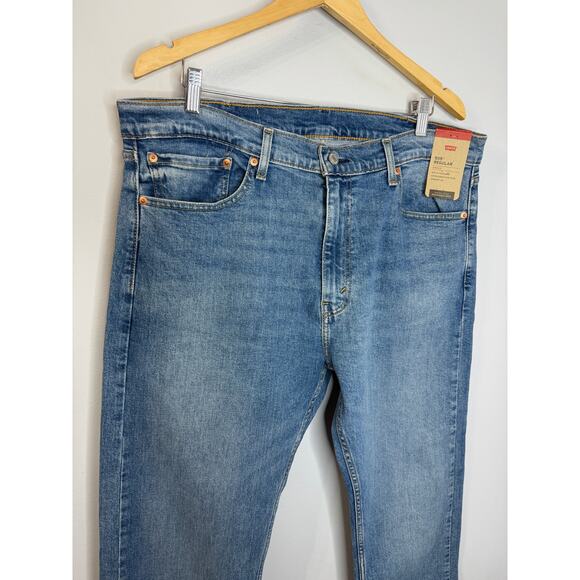 Levis 505 Mens Jeans Regular Fit Straight Leg 38X30 New - Picture 3 of 9